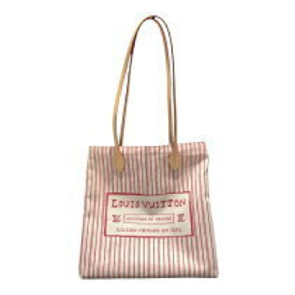 Louis Vuitton It Canvas Tote Beige Bag Plum Carry Tan - Picture 2 of 11